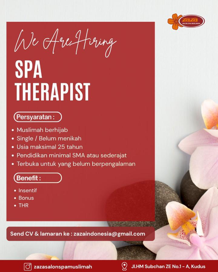 🚨INFO LOKER - SPA Therapist
