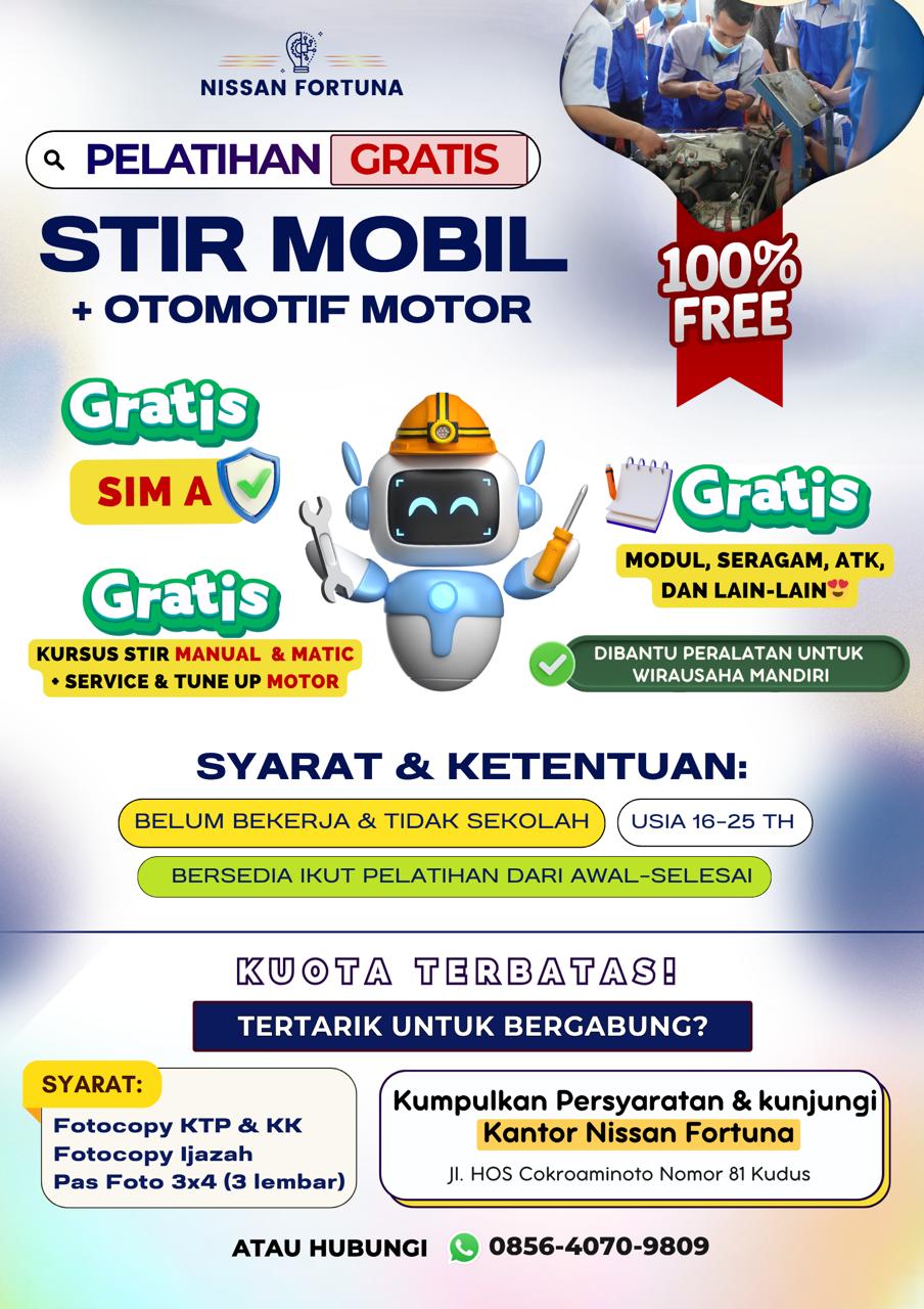 📢 INFO PELATIHAN GRATIS