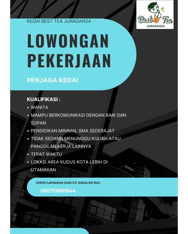 INFO LOKER - Penjaga Kedai