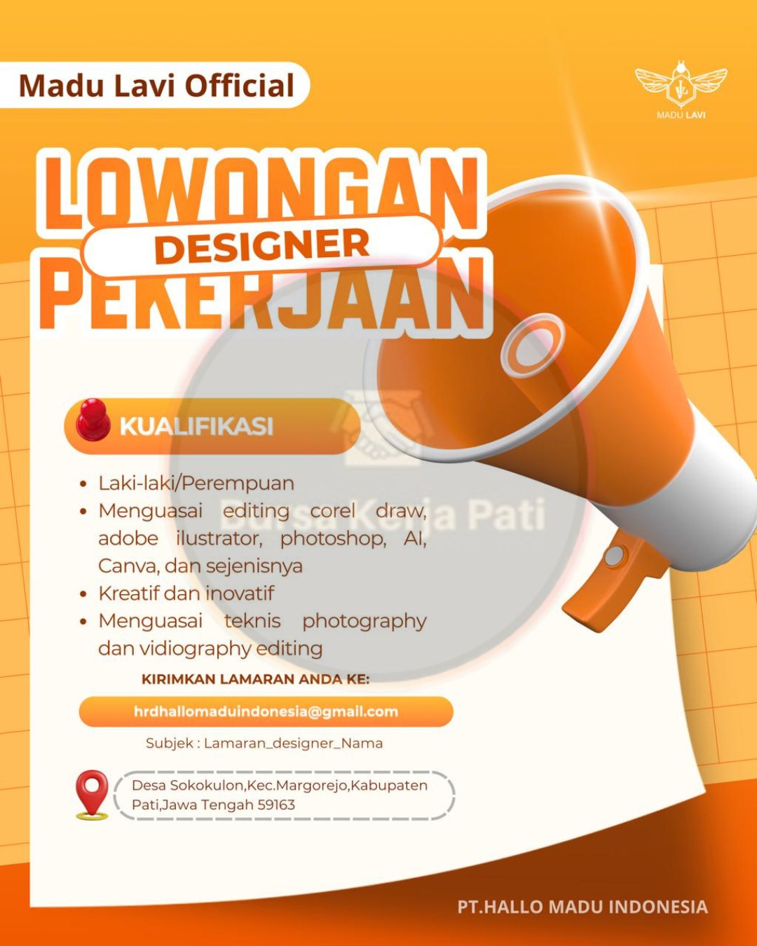 INFO LOKER - DESIGNER