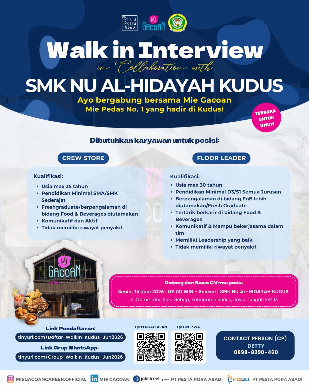Walk In Interview Mie Gacoan